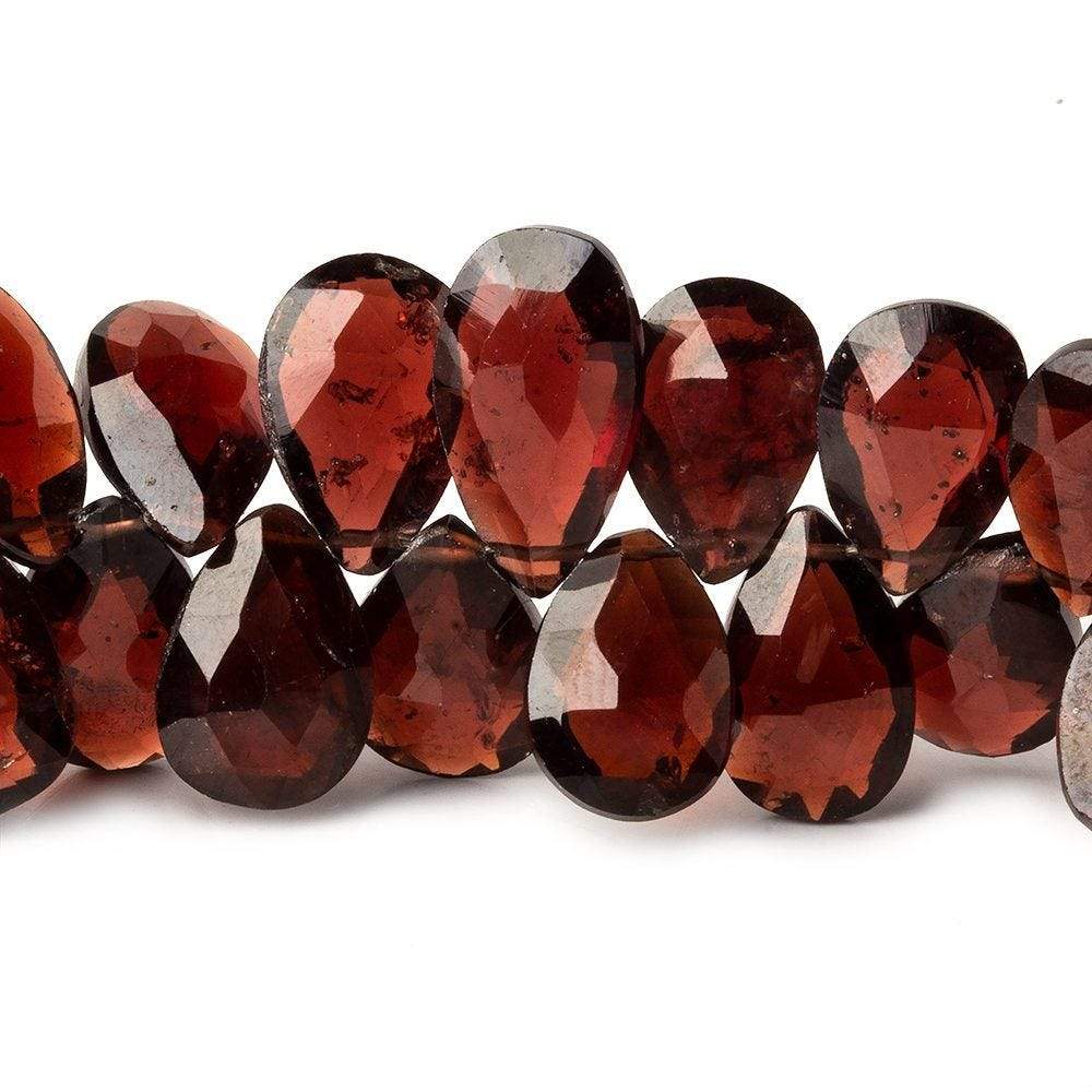 9x7-12x8mm Garnet Faceted Pear Beads 8 inch 56 pieces (ONLINE ORDER ONLY)