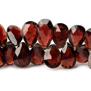 9x7-12x8mm Garnet Faceted Pear Beads 8 inch 56 pieces (ONLINE ORDER ONLY)