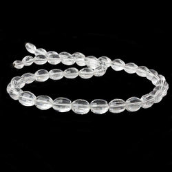 9x7-12x9mm Crystal Quartz checkerboard faceted nuggets 16 inch 40 beads AA (ONLINE ORDER ONLY)