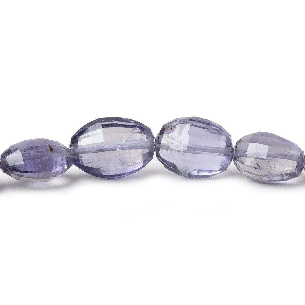 9x7-13x9mm Iolite Checkerboard Faceted Oval Beads 8 inch 19 pieces AA (ONLINE ORDER ONLY)