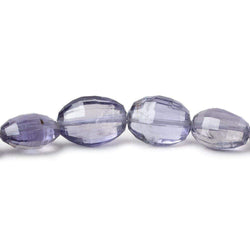 9x7-13x9mm Iolite Checkerboard Faceted Oval Beads 8 inch 19 pieces AA (ONLINE ORDER ONLY)