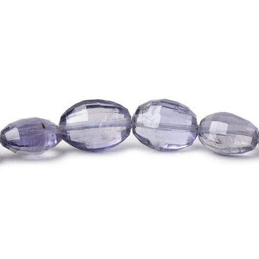 9x7-13x9mm Iolite Checkerboard Faceted Oval Beads 8 inch 19 pieces AA (ONLINE ORDER ONLY)