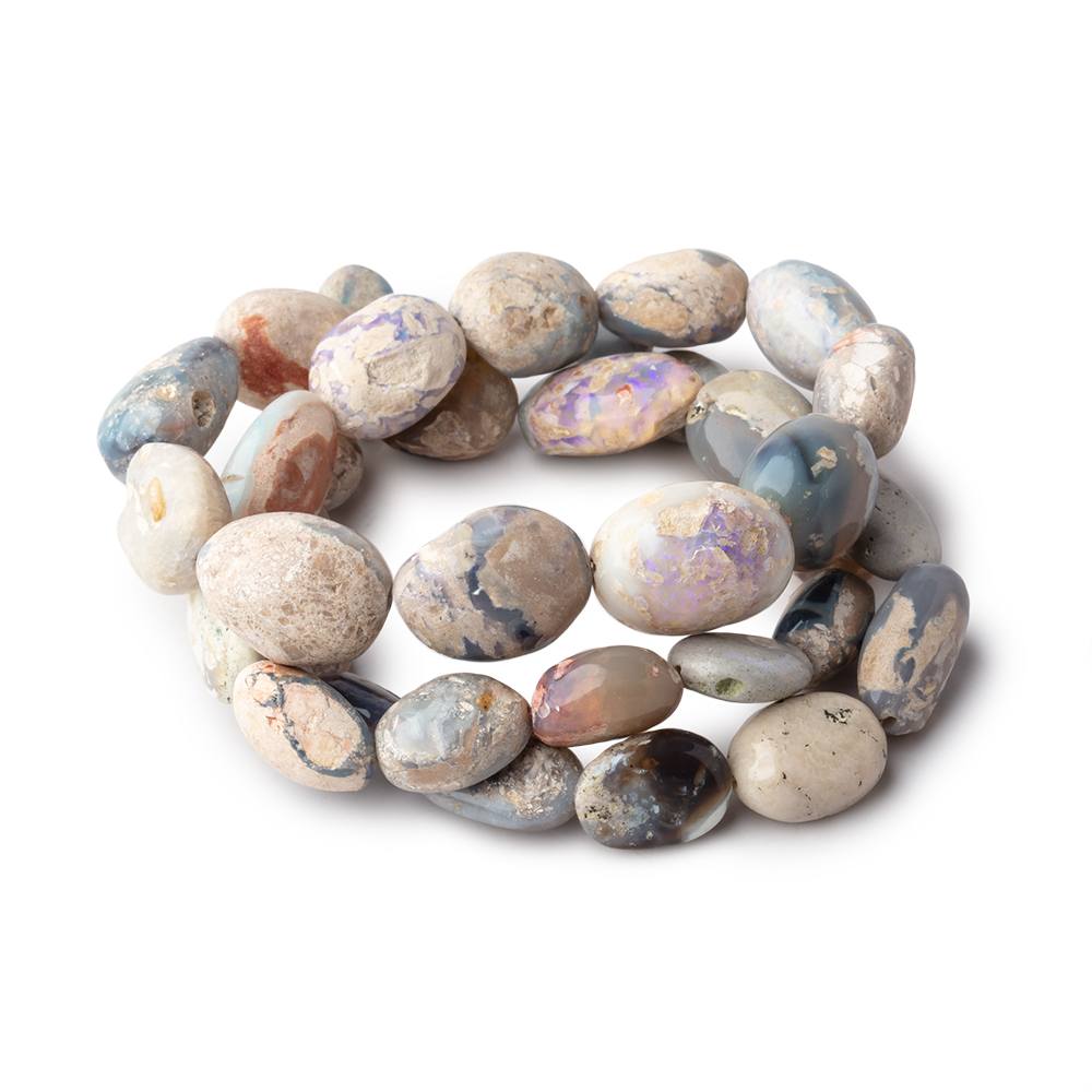 9x7-15x12mm Australian Opal Plain Nugget Beads 18 inch 36 pieces AA (ONLINE ORDER ONLY)