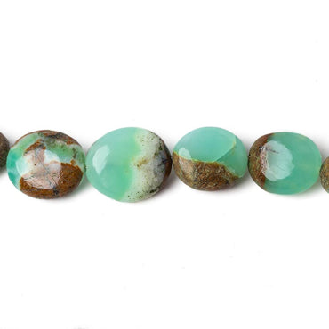 9x7-15x13mm Chrysoprase and Iron Ore Matrix plain nugget beads 18 inch 40 pieces A (ONLINE ORDER ONLY)