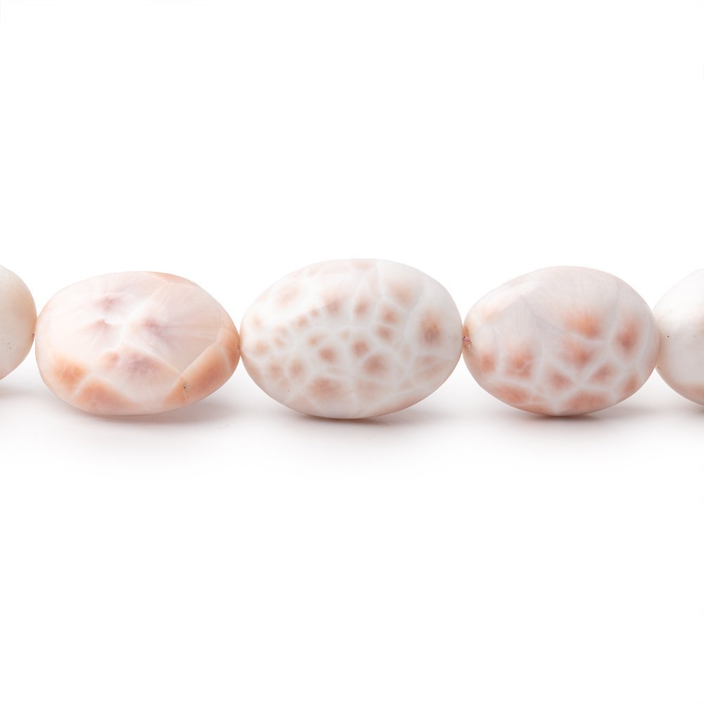 9x7-16x11mm Natrolite Plain Oval Beads 14 inch 27 pieces (ONLINE ORDER ONLY)