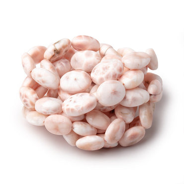 9x7-16x11mm Natrolite Plain Oval Beads 14 inch 27 pieces (ONLINE ORDER ONLY)