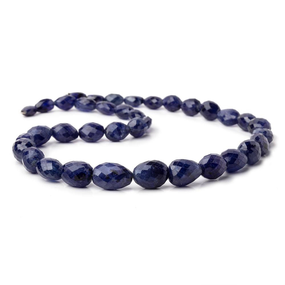 9x7-17x12mm Blue Sapphire Faceted Nugget Beads 18 inch 34 pieces AA (ONLINE ORDER ONLY)