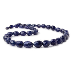 9x7-17x12mm Blue Sapphire Faceted Nugget Beads 18 inch 34 pieces AA (ONLINE ORDER ONLY)