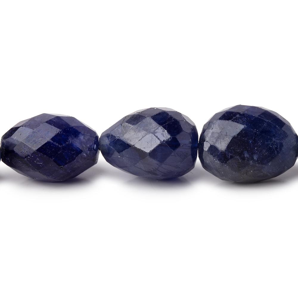 9x7-17x12mm Blue Sapphire Faceted Nugget Beads 18 inch 34 pieces AA (ONLINE ORDER ONLY)