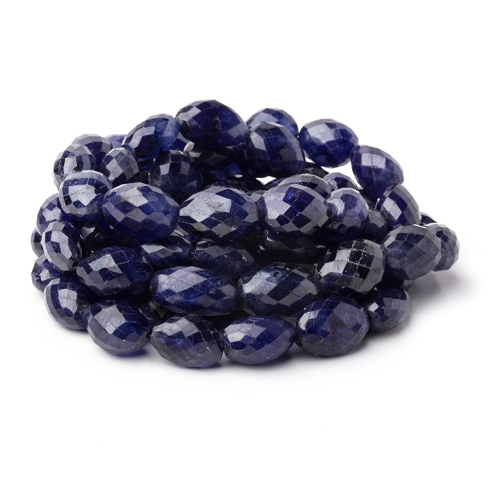9x7-17x12mm Blue Sapphire Faceted Nugget Beads 18 inch 34 pieces AA (ONLINE ORDER ONLY)