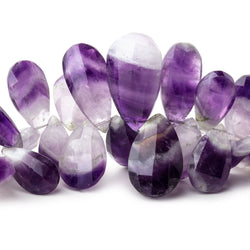 9x7-25x14mm Cape Amethyst Faceted Pear Beads 9 inch 64 pieces (ONLINE ORDER ONLY)