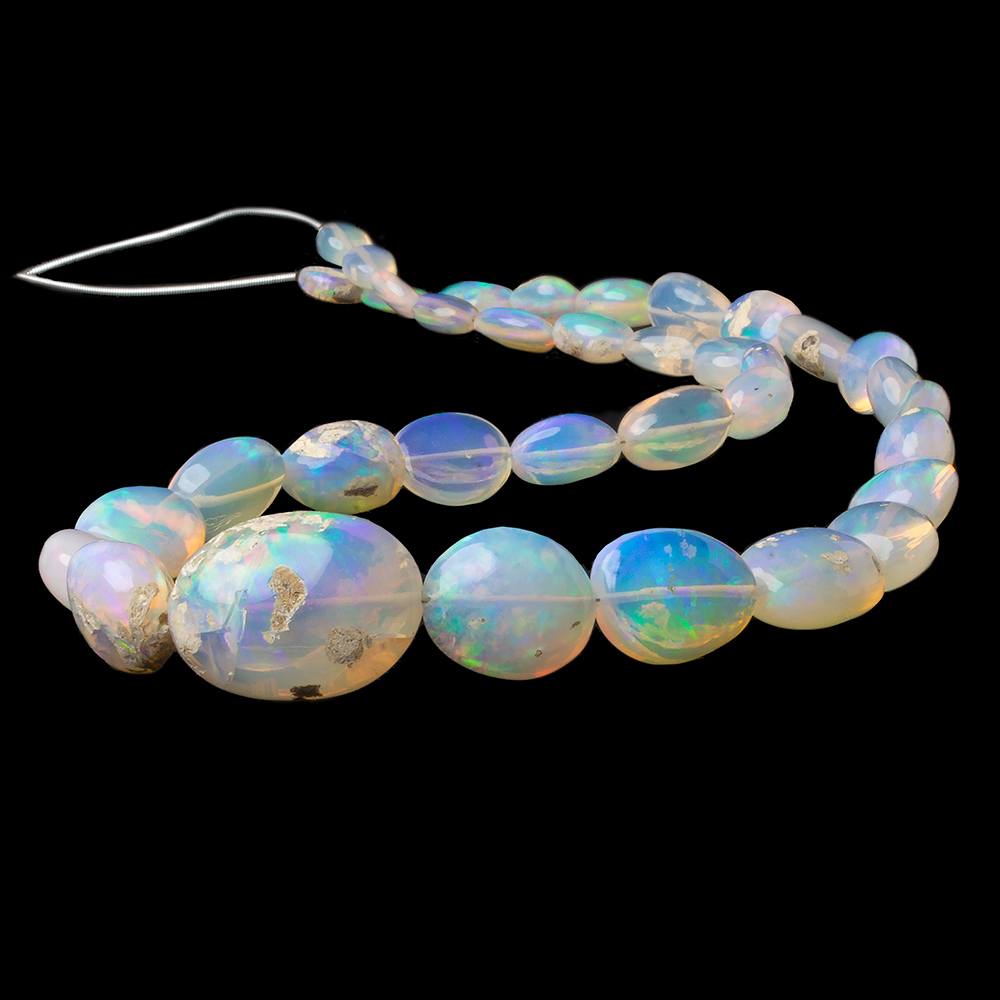 9x7-26x19mm Ethiopian Opal Straight Drill Plain Nuggets 19 inch 36 beads AA (ONLINE ORDER ONLY)