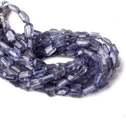 9x7mm Iolite Faceted Faceted Nuggets 8 inch 22 beads (ONLINE ORDER ONLY)