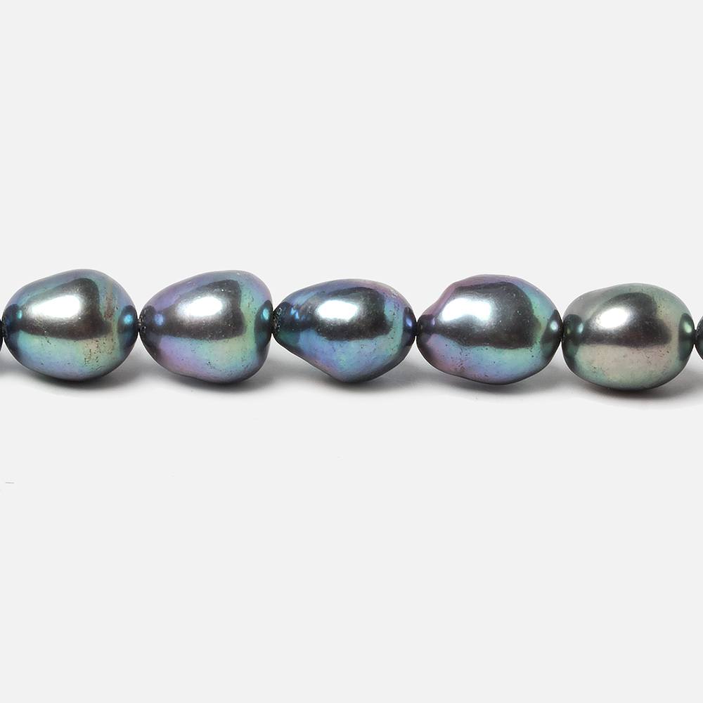 9x7mm Peacock straight drill Baroque Freshwater Pearls 16 inch 45 pieces AA (ONLINE ORDER ONLY)