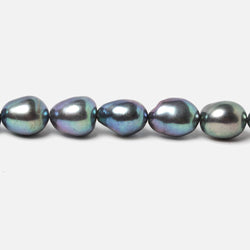 9x7mm Peacock straight drill Baroque Freshwater Pearls 16 inch 45 pieces AA (ONLINE ORDER ONLY)
