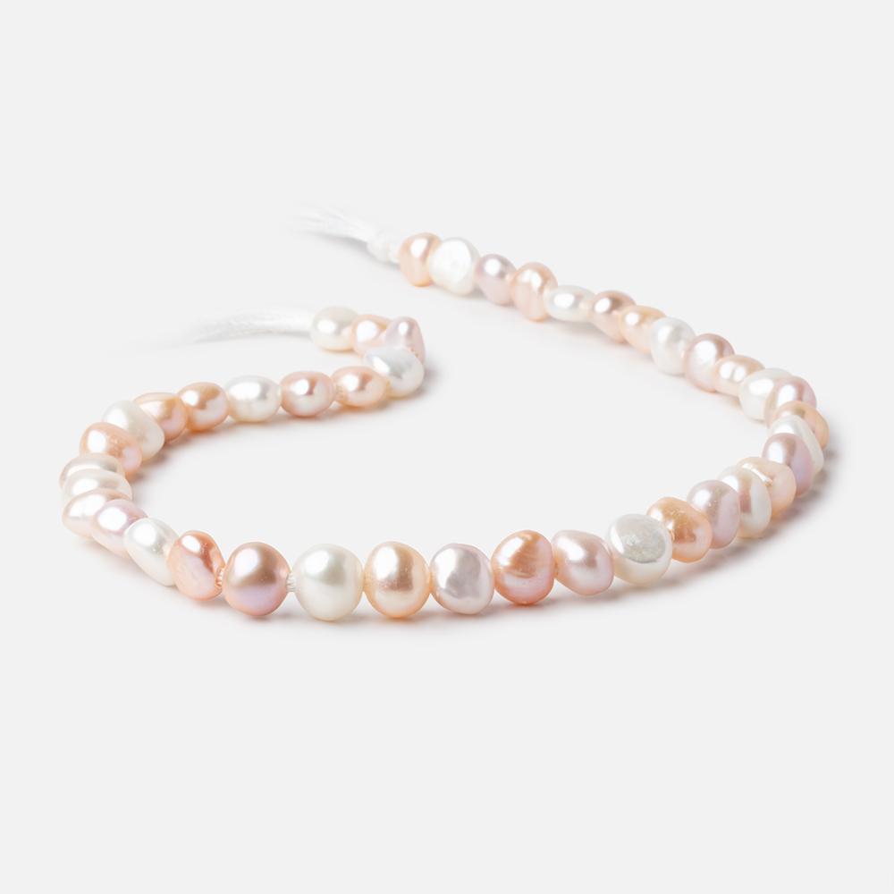9-11mm Tri-Color Baroque Large Hole Baroque Pearls Set of 10 (ONLINE ORDER ONLY)