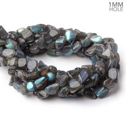9x8-12x10mm Labradorite Plain Nugget 16 inch 41 Beads 1mm Hole (ONLINE ORDER ONLY)