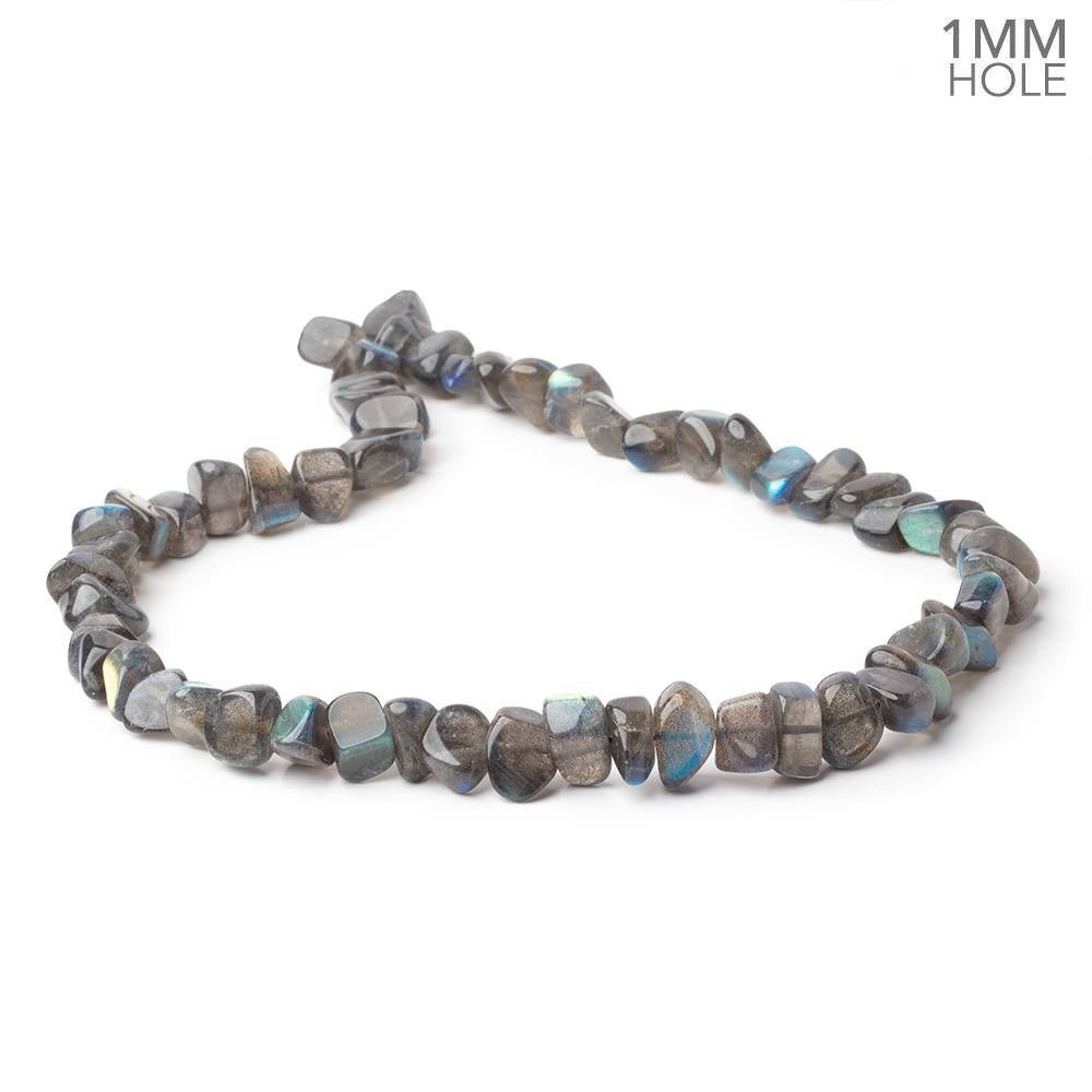 9x8-12x10mm Labradorite Plain Nugget 16 inch 41 Beads 1mm Hole (ONLINE ORDER ONLY)