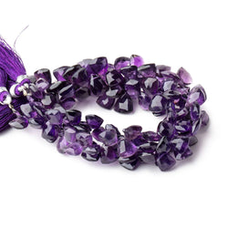 9x8-12x11mm Amethyst Faceted Triangle Beads 8 inch 44 pieces (ONLINE ORDER ONLY)