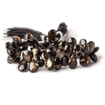 9x8-12x8mm Golden Sheen Sapphire faceted pear beads 8 inch 53 pieces AAA (ONLINE ORDER ONLY)