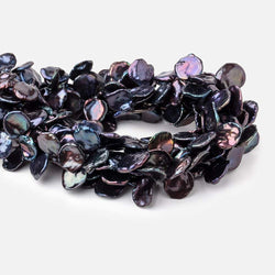 9x8-13x10mm Purple Peacock Top Drill Keshi Pearls 15 inch 50 pieces AAA (ONLINE ORDER ONLY)