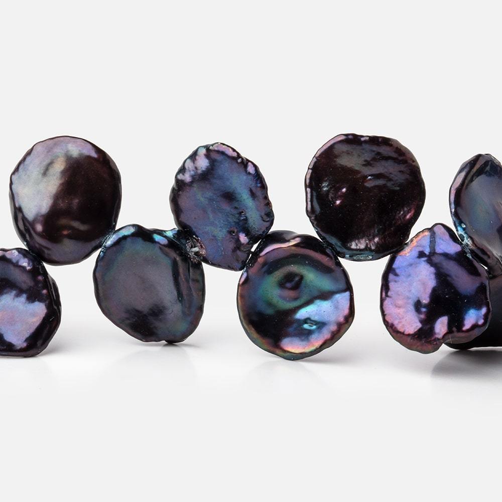 9x8-13x10mm Purple Peacock Top Drill Keshi Pearls 15 inch 50 pieces AAA (ONLINE ORDER ONLY)