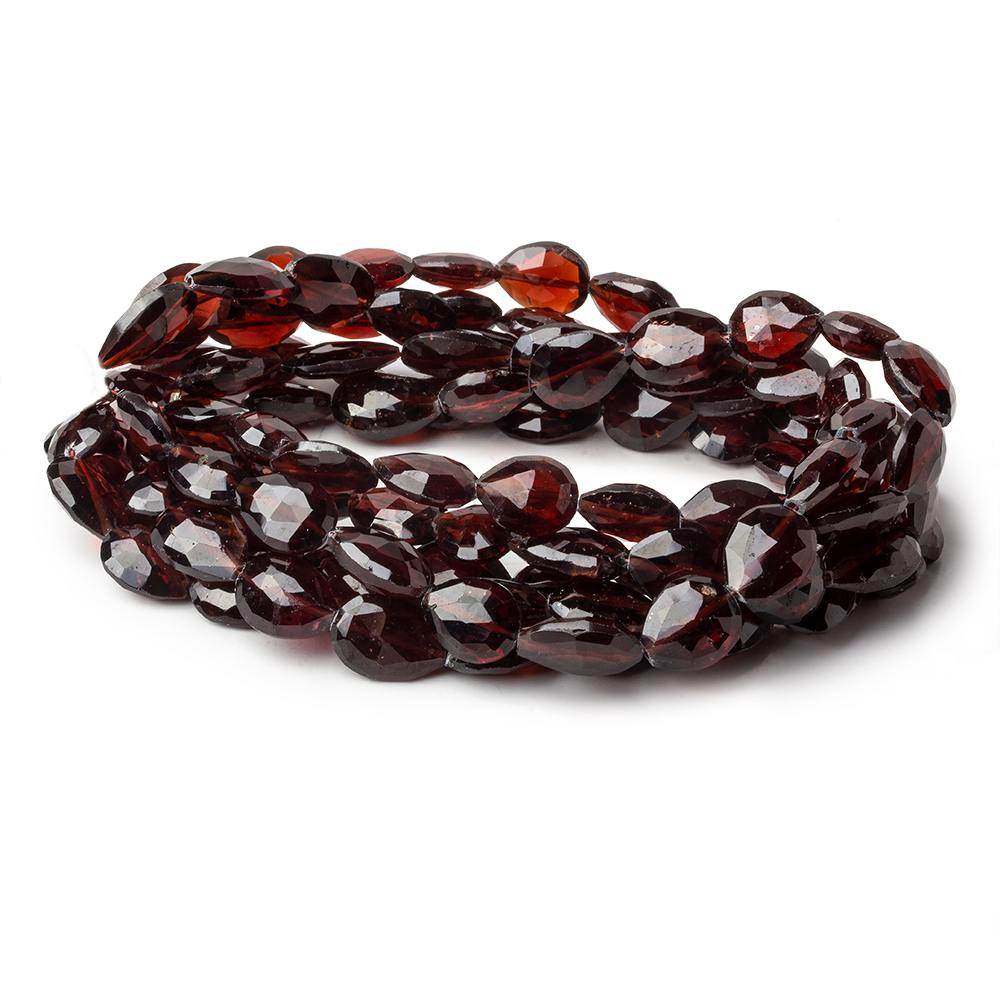 9x8-13x8mm Garnet Straight Drill Faceted Pears 16 inch 35 beads (ONLINE ORDER ONLY)