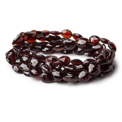 9x8-13x8mm Garnet Straight Drill Faceted Pears 16 inch 35 beads (ONLINE ORDER ONLY)