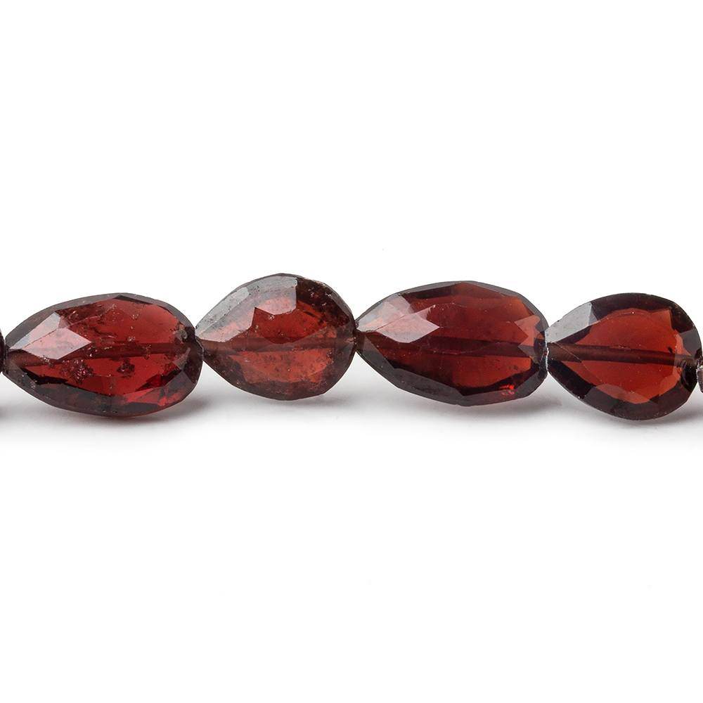 9x8-13x8mm Garnet Straight Drill Faceted Pears 16 inch 35 beads (ONLINE ORDER ONLY)