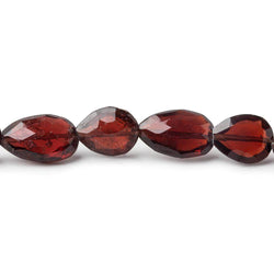 9x8-13x8mm Garnet Straight Drill Faceted Pears 16 inch 35 beads (ONLINE ORDER ONLY)