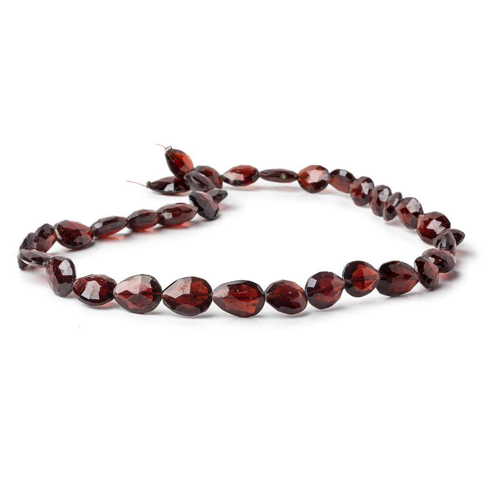 9x8-13x8mm Garnet Straight Drill Faceted Pears 16 inch 35 beads (ONLINE ORDER ONLY)