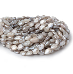 9x8-13x8mm Mystic Greyish Cream Moonstone faceted pears 14 inch 29 beads (ONLINE ORDER ONLY)