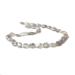 9x8-13x8mm Mystic Platinum Grey Moonstone faceted pears 14 inch 29 beads (ONLINE ORDER ONLY)