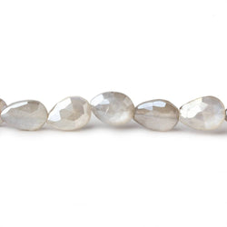 9x8-13x8mm Mystic Platinum Grey Moonstone faceted pears 14 inch 29 beads (ONLINE ORDER ONLY)