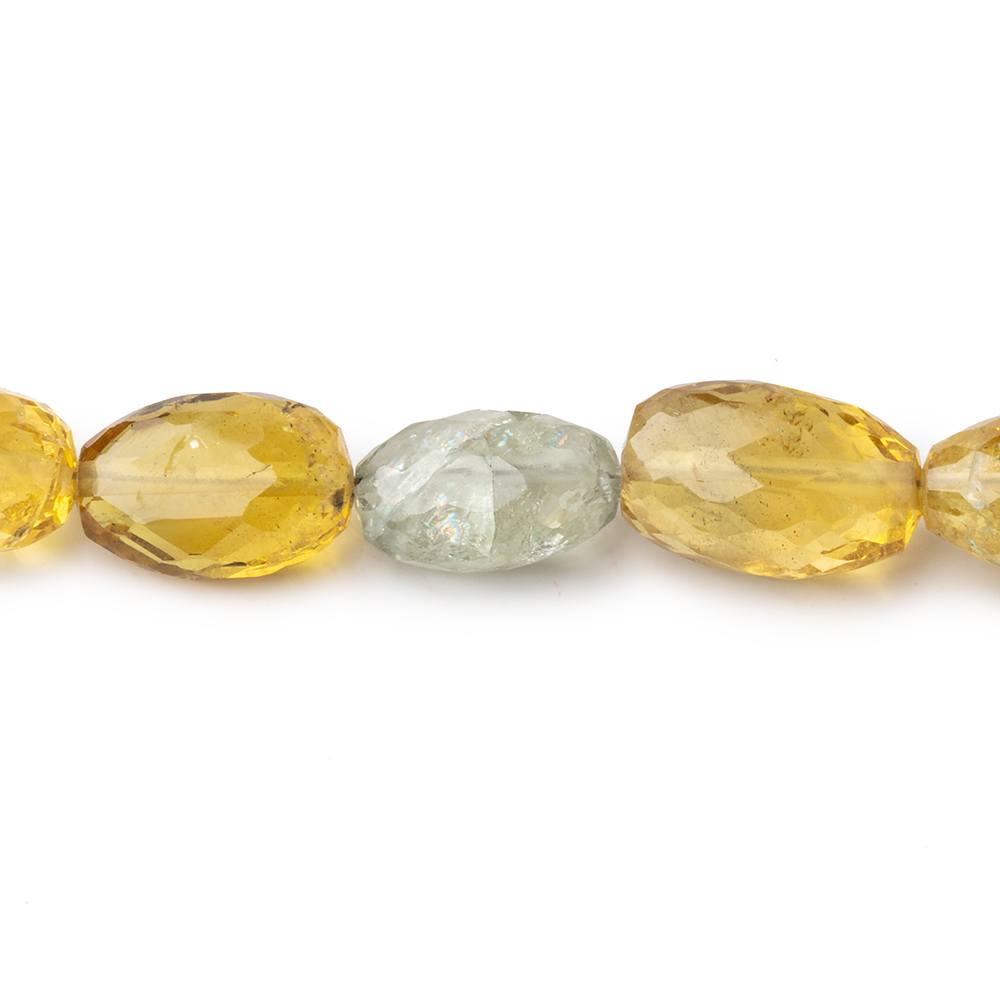9x8-14x9mm Multi Beryl faceted nugget beads 15 inch 32 pieces (ONLINE ORDER ONLY)