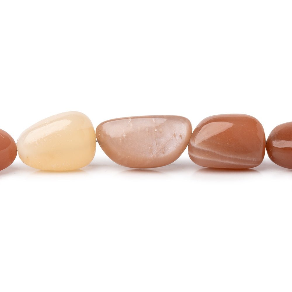 9x8-16x9mm Multi Color Moonstone Plain Nugget Beads 18 inch 36 pieces (ONLINE ORDER ONLY)