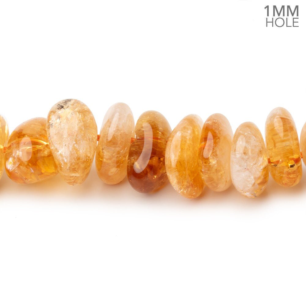 9x8-17x10mm Bi-Color Citrine Plain Nugget Beads 16 inch 63 pieces (ONLINE ORDER ONLY)