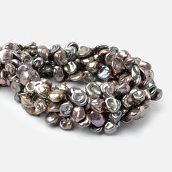 9x9-11x10mm Peacock Top Drill Keshi Freshwater Pearls 15 inch 56 Beads (ONLINE ORDER ONLY)