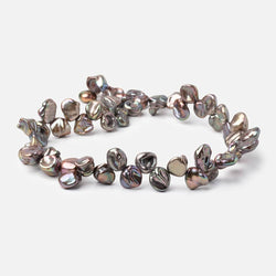 9x9-11x10mm Peacock Top Drill Keshi Freshwater Pearls 15 inch 56 Beads (ONLINE ORDER ONLY)
