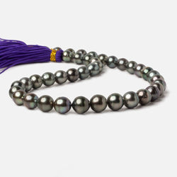 9x9-11x11mm Peacock Tahitian Round Saltwater Pearls 16 inch 39 pieces A (ONLINE ORDER ONLY)