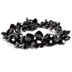 9x9-12x12mm Black Spinel Beads Corner Drilled Faceted Pillow 15 inch 89 pieces (ONLINE ORDER ONLY)