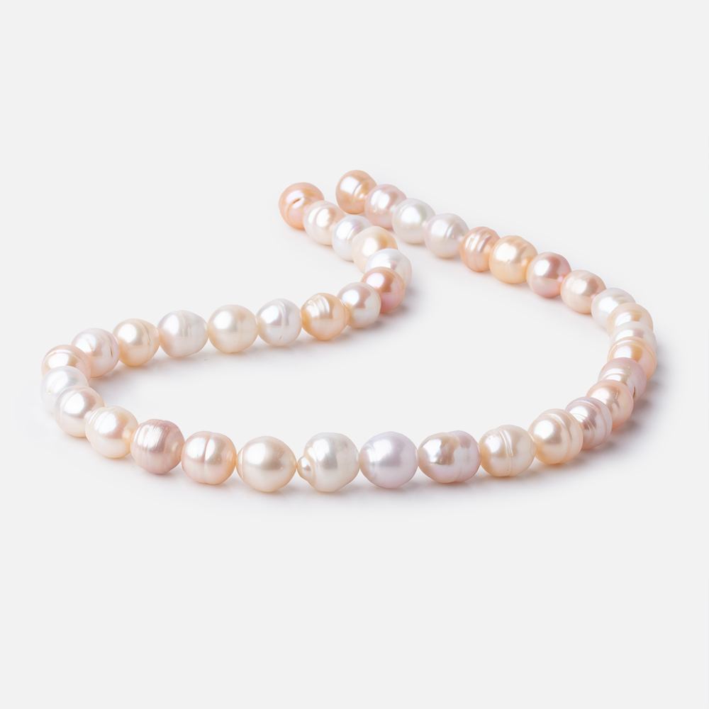 9x9-12x9mm Tri Color Baroque Freshwater Pearls 15.5 inch 35 Beads (ONLINE ORDER ONLY)