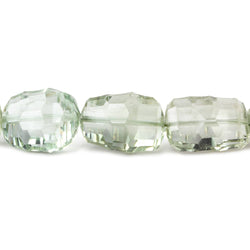9x9-14x9mm Prasiolite concave faceted rectangles 14.5 inch 33 beads AAA (ONLINE ORDER ONLY)