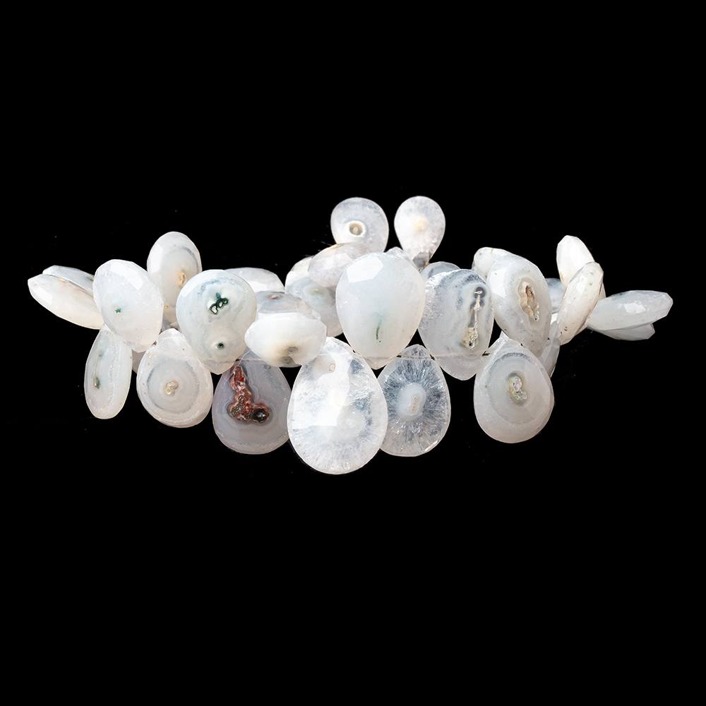 9x9-16x12mm Solar Quartz Faceted Heart & Pear Beads 8 inch 37 pieces (ONLINE ORDER ONLY)