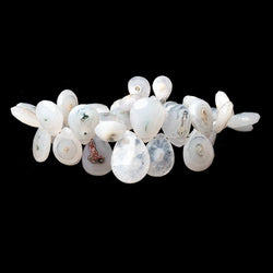 9x9-16x12mm Solar Quartz Faceted Heart & Pear Beads 8 inch 37 pieces (ONLINE ORDER ONLY)
