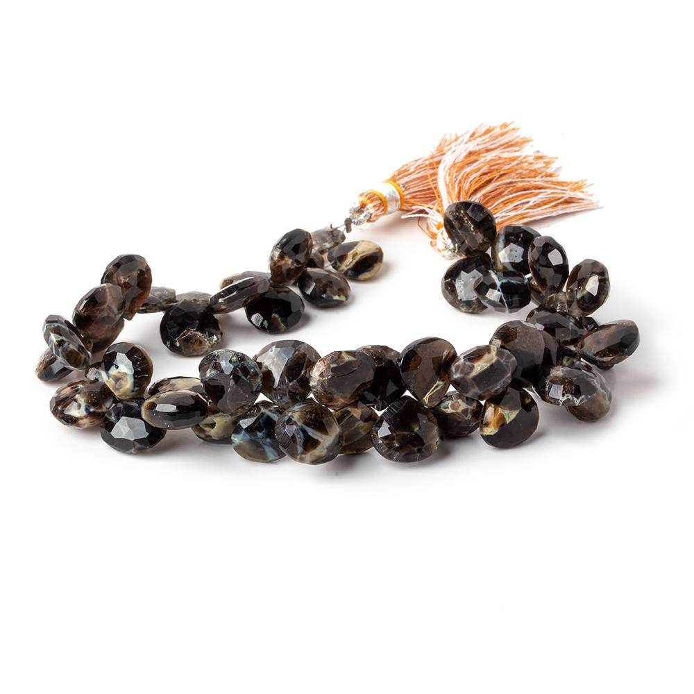 9x9mm Rapid City Jasper Faceted Hearts 8 inch 48 beads (ONLINE ORDER ONLY)