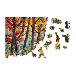 A Cottage in the Woods 400 Piece Wood Jigsaw Puzzle Wooden City (ONLINE ORDER ONLY)
