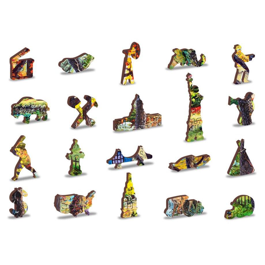 A Cottage in the Woods 400 Piece Wood Jigsaw Puzzle Wooden City (ONLINE ORDER ONLY)