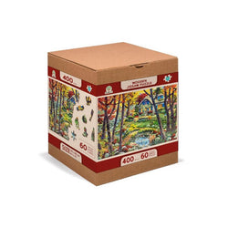 A Cottage in the Woods 400 Piece Wood Jigsaw Puzzle Wooden City (ONLINE ORDER ONLY)