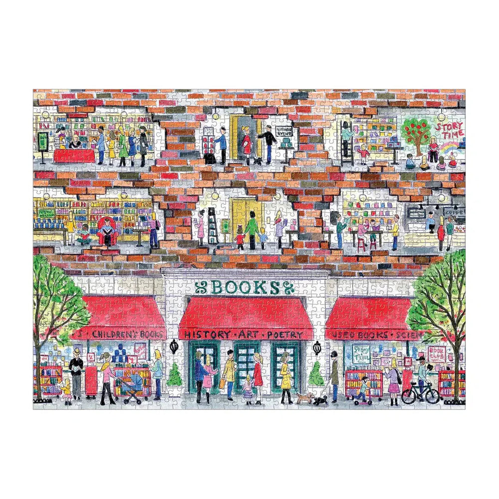 A Day at the Bookstore 1000 Piece Jigsaw Puzzle Galison (ONLINE ORDER ONLY)